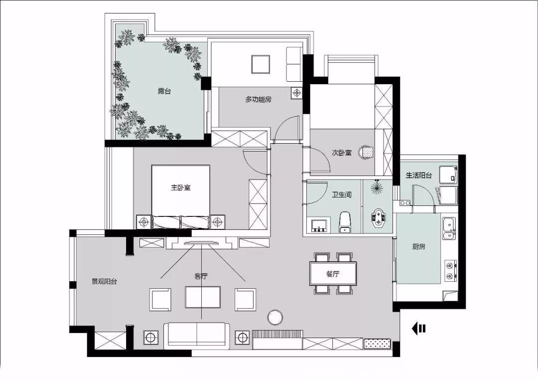 120m2美式風(fēng)格三居，奢華清新兩不誤~【宜昌裝修】