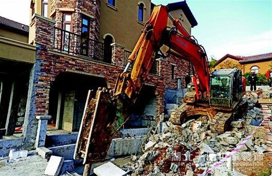 動(dòng)真格！宜昌這個(gè)別墅區(qū)千余平違建被裁撤