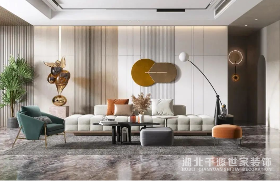 不想客廳太單調(diào)？別光顧著電視背景墻而忽略沙發(fā)背景墻