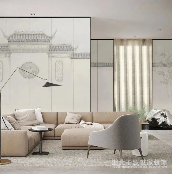 不想客廳太單調(diào)？別光顧著電視背景墻而忽略沙發(fā)背景墻